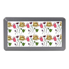 Handmade Pattern With Crazy Flowers Memory Card Reader (mini) by Simbadda