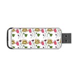 Handmade Pattern With Crazy Flowers Portable USB Flash (One Side) Front