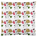 Handmade Pattern With Crazy Flowers Standard Flano Cushion Case (Two Sides) Back