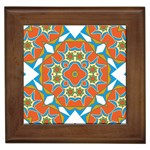 Digital Computer Graphic Geometric Kaleidoscope Framed Tiles Front