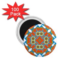 Digital Computer Graphic Geometric Kaleidoscope 1.75  Magnets (100 pack) 