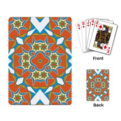 Digital Computer Graphic Geometric Kaleidoscope Playing Card