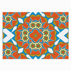 Digital Computer Graphic Geometric Kaleidoscope Large Glasses Cloth (2-Side)