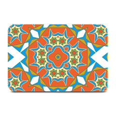 Digital Computer Graphic Geometric Kaleidoscope Plate Mats