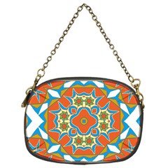 Digital Computer Graphic Geometric Kaleidoscope Chain Purses (One Side) 