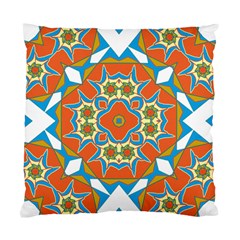 Digital Computer Graphic Geometric Kaleidoscope Standard Cushion Case (one Side) by Simbadda