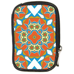 Digital Computer Graphic Geometric Kaleidoscope Compact Camera Cases