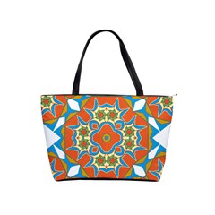 Digital Computer Graphic Geometric Kaleidoscope Shoulder Handbags