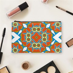 Digital Computer Graphic Geometric Kaleidoscope Cosmetic Bag (Medium) 