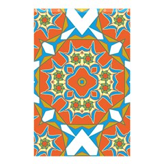 Digital Computer Graphic Geometric Kaleidoscope Shower Curtain 48  x 72  (Small) 