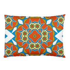 Digital Computer Graphic Geometric Kaleidoscope Pillow Case (Two Sides)