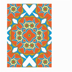 Digital Computer Graphic Geometric Kaleidoscope Large Garden Flag (Two Sides)