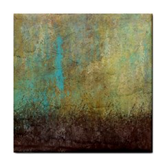 Aqua Textured Abstract Tile Coasters by digitaldivadesigns