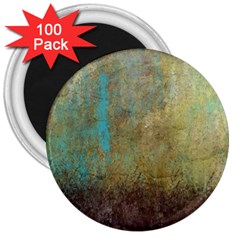 Aqua Textured Abstract 3  Magnets (100 Pack) by digitaldivadesigns