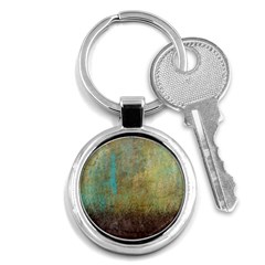 Aqua Textured Abstract Key Chains (round)  by digitaldivadesigns