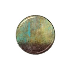 Aqua Textured Abstract Hat Clip Ball Marker by digitaldivadesigns