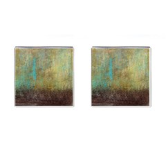 Aqua Textured Abstract Cufflinks (square) by digitaldivadesigns