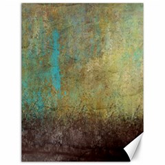 Aqua Textured Abstract Canvas 12  X 16  