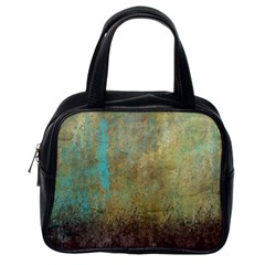 Aqua Textured Abstract Classic Handbags (one Side) by digitaldivadesigns