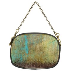 Aqua Textured Abstract Chain Purses (two Sides)  by digitaldivadesigns