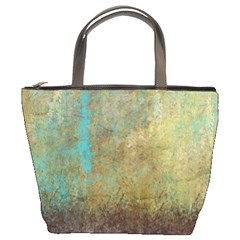 Aqua Textured Abstract Bucket Bags by digitaldivadesigns