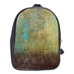 Aqua Textured Abstract School Bags(large)  by digitaldivadesigns