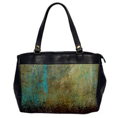 Aqua Textured Abstract Office Handbags