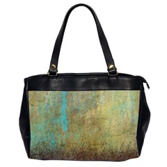 Aqua Textured Abstract Office Handbags (2 Sides)  by digitaldivadesigns