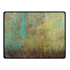 Aqua Textured Abstract Fleece Blanket (small)