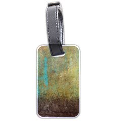 Aqua Textured Abstract Luggage Tags (two Sides) by digitaldivadesigns