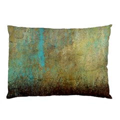 Aqua Textured Abstract Pillow Case (two Sides)