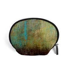 Aqua Textured Abstract Accessory Pouches (small)  by digitaldivadesigns