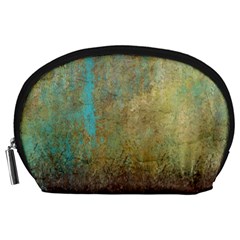 Aqua Textured Abstract Accessory Pouches (large)  by digitaldivadesigns