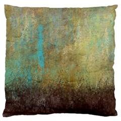 Aqua Textured Abstract Standard Flano Cushion Case (one Side)