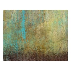 Aqua Textured Abstract Double Sided Flano Blanket (large) 