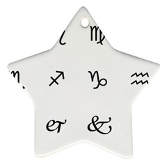 Set Of Black Web Dings On White Background Abstract Symbols Ornament (star) by Amaryn4rt