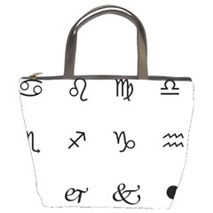 Set Of Black Web Dings On White Background Abstract Symbols Bucket Bags by Amaryn4rt