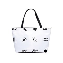 Set Of Black Web Dings On White Background Abstract Symbols Shoulder Handbags by Amaryn4rt