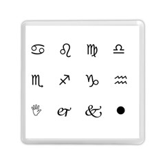 Set Of Black Web Dings On White Background Abstract Symbols Memory Card Reader (square) 