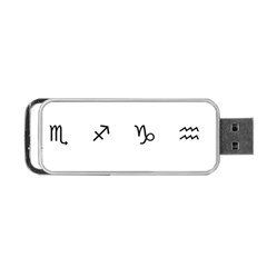 Set Of Black Web Dings On White Background Abstract Symbols Portable Usb Flash (one Side) by Amaryn4rt