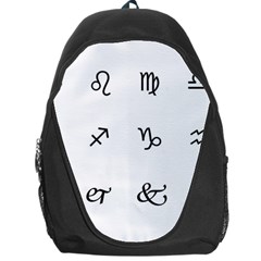 Set Of Black Web Dings On White Background Abstract Symbols Backpack Bag by Amaryn4rt