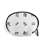 Set Of Black Web Dings On White Background Abstract Symbols Accessory Pouches (Small)  Front