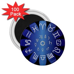 Astrology Birth Signs Chart 2 25  Magnets (100 Pack)  by Amaryn4rt