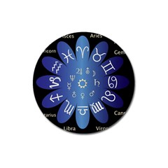 Astrology Birth Signs Chart Magnet 3  (round) by Amaryn4rt