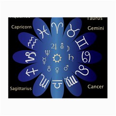 Astrology Birth Signs Chart Small Glasses Cloth by Amaryn4rt