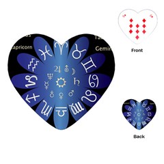 Astrology Birth Signs Chart Playing Cards (heart)  by Amaryn4rt