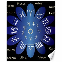 Astrology Birth Signs Chart Canvas 11  X 14   by Amaryn4rt