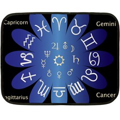 Astrology Birth Signs Chart Fleece Blanket (mini) by Amaryn4rt