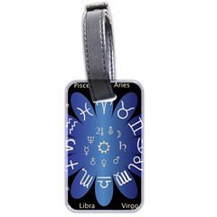 Astrology Birth Signs Chart Luggage Tags (two Sides) by Amaryn4rt