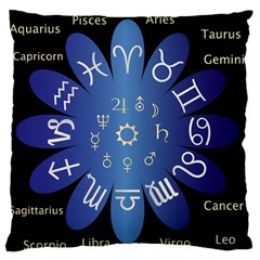 Astrology Birth Signs Chart Standard Flano Cushion Case (two Sides) by Amaryn4rt